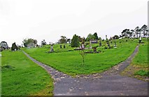 M1490 : Cemetery in Lannagh Road, Castlebar, Co.Mayo by P L Chadwick