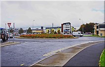 M1490 : Roundabout, Lannagh Road (R310), Castlebar, Co. Mayo by P L Chadwick