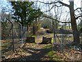 Bridleway approaches railway bridge