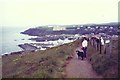 NX0053 : Portpatrick seen from  the cliff top path, June 1985 by Ann Cook