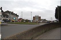 TQ3324 : Roundabout and shops, Haywards Heath by SMJ