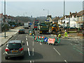 Road works on Bellegrove Road