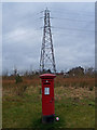 Postbox and Pylon, South Nitshill, Barrhead