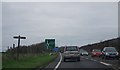 Approaching the end of the Dorchester bypass, A35