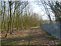 Footpath towards the A2 near Swanscombe