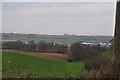 South Somerset : Grassy Field & Yeovil View