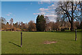 TQ4666 : "Goalposts", Priory Gardens by Ian Capper