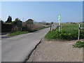 Private road and public footpath to the old Lewes racecourse