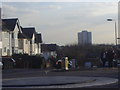 Hodford Road overlooking flats in Cricklewood