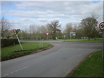 SJ5558 : Lane and Road Junction at Bunbury Heath by Jeff Buck