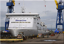 J3676 : The 'Stena Lagan' in dry dock, Belfast by Rossographer