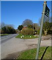 The A285 looking north from bridleway junction by St Mary