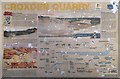 SK0241 : Croxden Quarry explanation board by Chris Morgan
