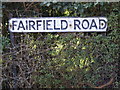 Fairfield Road sign