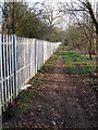 Path by the railway embankment