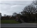 A392 and railway bridge at White Cross