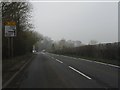 A4117 approaching the B4202 junction