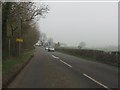 B4363 approaching the junction for Highley