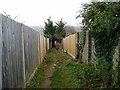 Public footpath between Mill Lane and Benfield Way