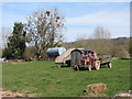 Tractor and fields near Bishops Frome