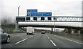 M25, clockwise approaching junction 19