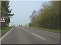 A458 approaching the northern junction for Harley