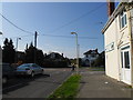 Looking from Stannington Crescent out onto the A36