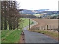 The switchback road from Cortachy to Pearsie