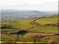 View to Welshpool from Cefn y Coed