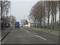 Harlescott Lane at the level crossing