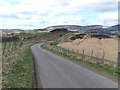 Switchback road above Glen Prosen