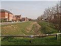 Ditch and footpath, beside Jacinth Drive, Milton Regis