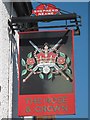 The Rose & Crown sign