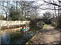 Canoeists on the Basingstoke Canal