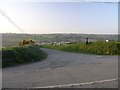 W6862 : Cross roads, overlooking Ballygarvan by Hywel Williams