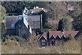 SO7742 : St Peter's church and Malvern Wells village hall by Bob Embleton