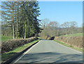 B4395 approaching footpath east of Pont Llogel