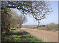 Bridleway and farmland east of Bridgnorth, Shropshire