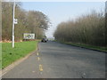 A1171 road to Morpeth approaching junction for local traffic in Cramlington