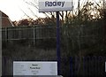 Sign, Radley Railway Station