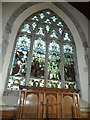 St Leonard, Denton: stained glass window above the altar