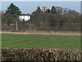 Croft House and church tower