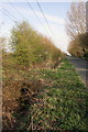 Burcot Lane, ditch, culvert and road