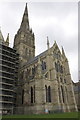 SU1429 : North transept and spire of the Cathedral by Roger Templeman