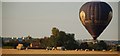 Balloon landing near Golden Green