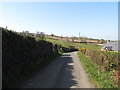 Knock Road ascending towards Knockhill Stables