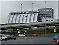 Elevated tram line and Sheffield City College