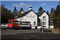 Bus outside the Bridge of Cally Hotel