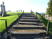 NT3472 : Steps on Somerset's Mound by kim traynor