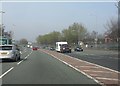 A533 nearing the A557 junction